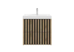 Kúpeľňová skrinka s umývadlom SAT Delano 60x56x45 cm dub mat DELANO60ZDCUM DELANO60ZDCUM