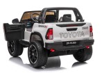 Mamido Detské elektrické autíčko Toyota Hilux 4x4 biele