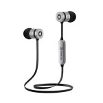 Powerton W2 strieborné / Bezdrôtové slúchadlá / mikrofón / Bluetooth 4.2 (8590274657335)