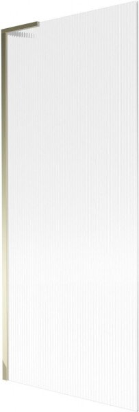 MEXEN/S - Next L vaňová zástena FIX 80 x 150, prúžky, zlatá 895-080-000-03-09-50