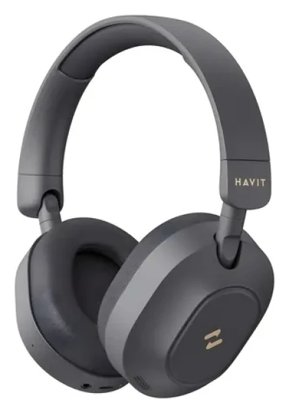 Havit H668BT čierna / Bezdrôtové slúchadlá / ANC / až 80 h / Bluetooth 5.4 / USB-C (H668BT black)