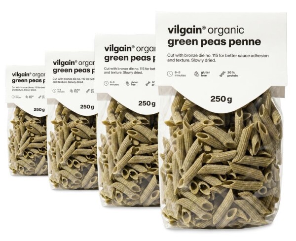 Vilgain Strukovinové cestoviny BIO – 4× hráškové penne 250 g