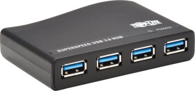 Eaton Tripp Lite 4-Port USB-A Mini Hub - USB 3.2 Gen 1, International Plug Adapters - Hub - 4 x USB 3.2 Gen 1 - Desktop