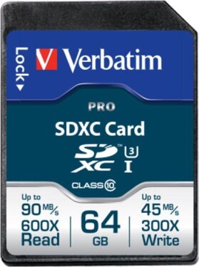 Verbatim Pro SDXC 64 GB Class 10 UHS-I/U3 (47022)