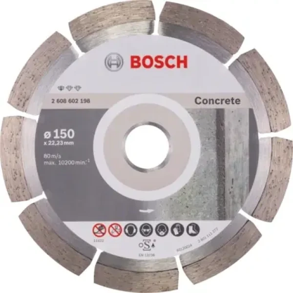 BOSCH 2608602198 / Diamantový rezací kotúč / Priemer 150 x 22.23 mm / Šírka rezu 2 mm (2608602198)