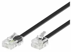MicroConnect Modulárny kábel RJ11 - RJ45 10m čierna (MPK460S)