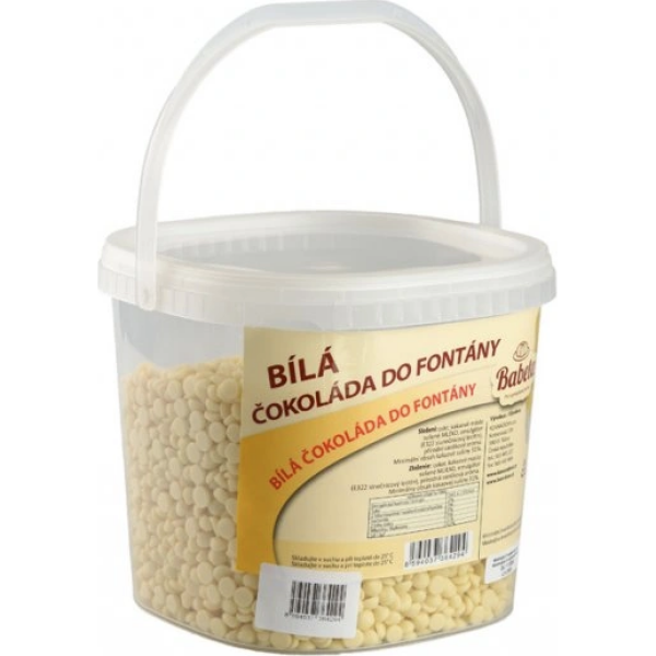 Biela čokoláda do fontány 2 kg - Kovandovi - Kovandovi
