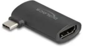 DeLock USB-C - HDMI čierna / Adaptér / pravouhlý konektor USB-C / 4K60 Hz (3840 x 2160) (64289)