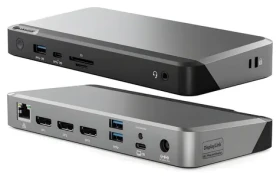 Alogic DX3 Triple 4K vesmírne šedá / Dokovacia stanica / USB-C / PD 100W / 3x 4K displej (DUPRDX3-WW)