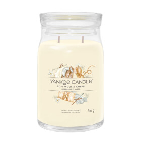 Yankee Candle Signature Soft Wool amp; Amber veľký pohár 567g / doba horenia až: 90h (5038581141695)