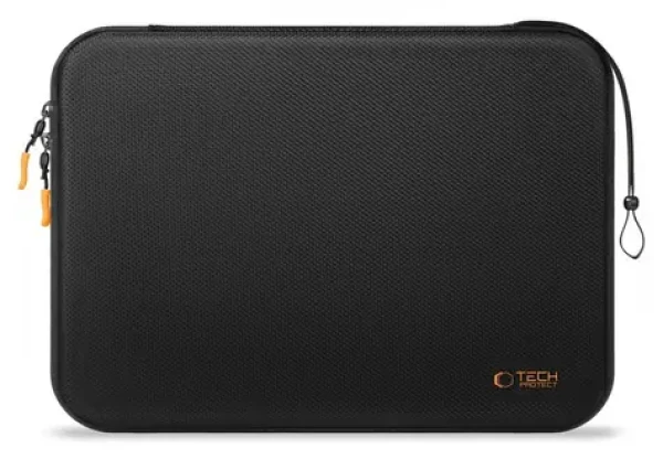 Tech-Protect Hardpouch 15-16" čierna / oranžová / Puzdro pre notebook / tvrdené