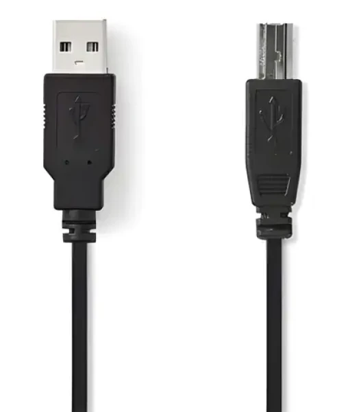 Nedis CCGB60100BK20 čierna / Kábel USB / USB-A - USB-B / 2 m (CCGB60100BK20)