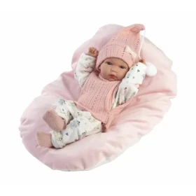 Llorens 63504 NEW BORN HOLČIČKA - realistická bábika bábätko s celovinylovým telom - 35 cm