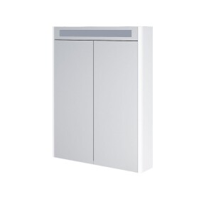 Mereo Siena, kúpeľňová galérka 64 cm, zrkadlová skrinka, biela lesk CN416GB
