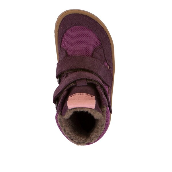 Dievčenské zimné barefoot topánky TEX WINTER Purple Froddo G3160247-7 - 38