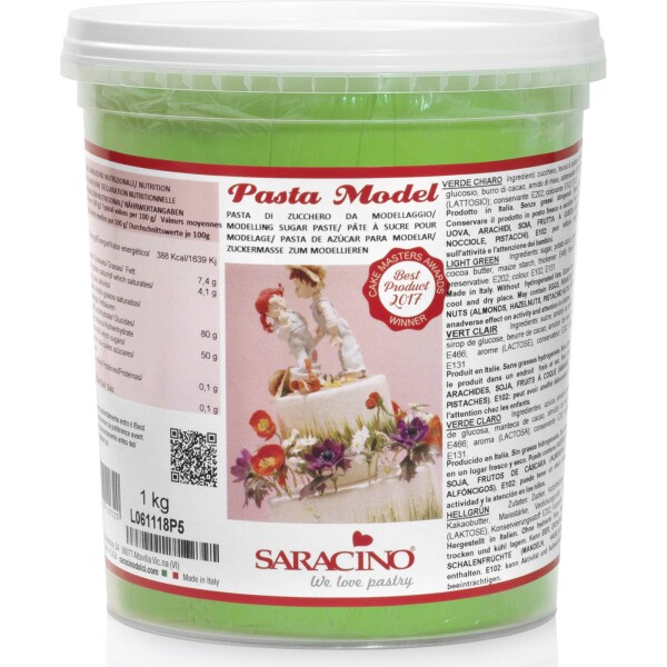 Modelárska hmota svetlozelená 1kg - Saracino - Saracino
