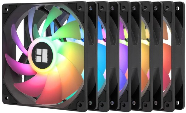 Thermalright Thermalright TL-C12C-S X5 PWM ARGB Juodas 5vnt. (120mm) (Juodi) Ventiliatoriai