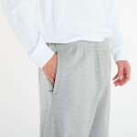 Mikina Nike Solo Swoosh Men's Cuffed Fleece Pants Dk Grey Heather/ Lt Smoke Grey/ White XXL