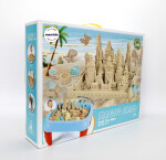 Mamido Mamido Sada kinetického písku 1000 g se stolečkem a formičkami