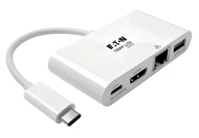 EATON Tripp Lite U444-06N-HGU-C biela / Multiportový adaptér / USB-C / HDMI / USB 3.0 / RJ45 / PD 60W (U444-06N-HGU-C)
