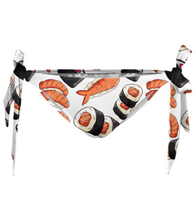 Aloha From Deer Sushi Bento Bikini Bows Bottom WBBB AFD534 White