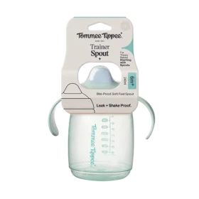 Tommee Tippee Tréningový hrnček so cumlíkom 240 ml 6m+ zelená (448009-T)
