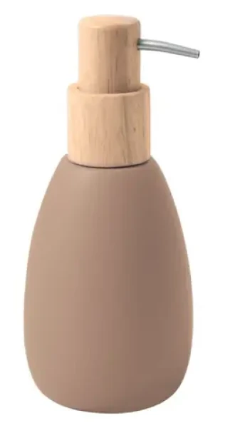 Spirella Sven dávkovač mydla matne cappuccino / polyresin / drevo / 260 ml