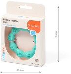 BABYONO Hryzačka silikónová Krúžok modrý