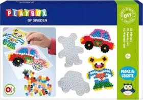 PLAYBOX Zažehľovacie korálky Auto a medvedík XL