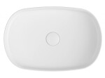 ISVEA - INFINITY OVAL keramické umývadlo na dosku, 55x36cm, biela 10NF65055