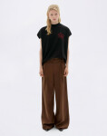 Thinking MU Flower Cord Black Volta Tee BLACK XS