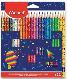 Maped Pastelky Pixel Party 24 ks / trojhranné (862206)