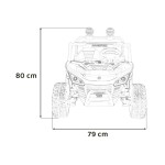Mamido Detské elektrické autíčko Buggy SPEEDY 4x200W 24V ružové