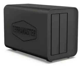 TerraMaster D5 Hybrid čierna / Diskový box / 5x 2,5 a 3,5 palca + M.2 / USB 3.2 Gen 2 10Gbit/s / RAID 0/1/JBOD / diskless (D5 HYBRID)