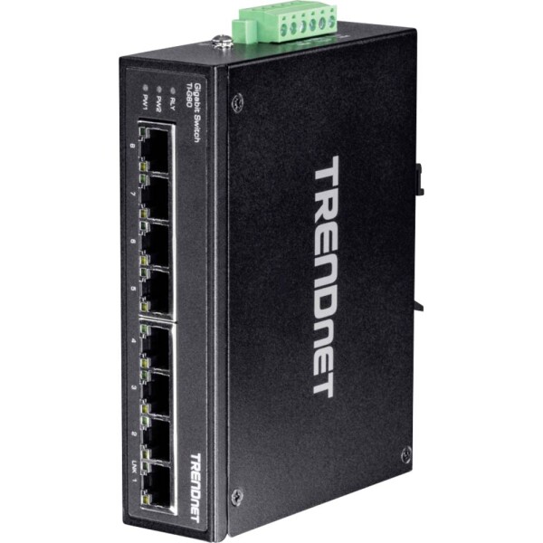 TrendNet TI-G80 priemyselný ethernetový switch; 21.22.1187