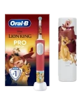 Oral-B Vitality Pre Kids Lion King / Elektrická detská zubná kefka / oscilačné / cestovné puzdro / od 3 rokov (Vitality Pro Lion King)