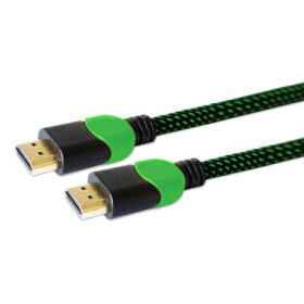 SAVIO GCL-03 Kábel HDMI A - HDMI AM/M 1.8m čierno-zelená (KBASAVHDM0012)