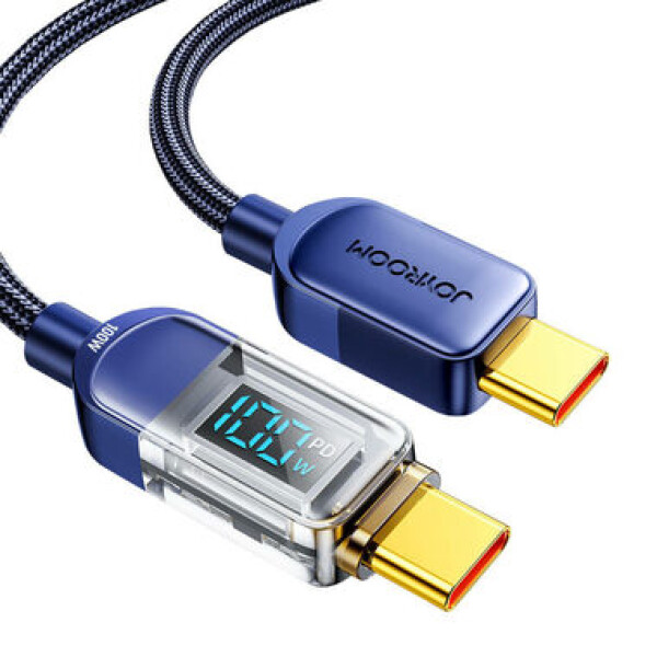 Joyroom S-CC100A4 Nabíjací kábel USB-C(M) - USB-C(M) 100W 1.2m modrá (S-CC100A4 1.2m CBL)