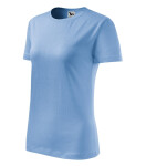 Klasické nové dámske tričko sky blue 2XL