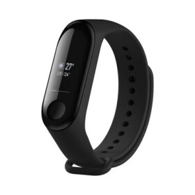 FIXED Silikónový remienok Silicone Strap pre XIAOMI Mi Band 3/4 čierny (FIXSSTB-1414-BK)