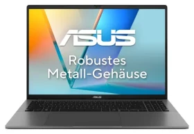 Asus Vivobook S 16 sivá / Notebook / 16" WUXGA OLED / AMD RYZEN AI 7 445 2.0GHz / 32GB / 1TB SSD / AMD Radeon / W11H (90NB17M1-M00580)