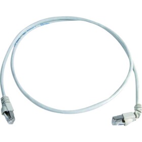 Telegärtner 100008023 RJ45 sieťové káble, prepojovacie káble CAT 6A S/FTP 1.00 m biela samozhášavý, bez halogénov 1 ks; 100008023