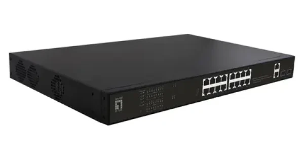 LevelOne GEP-2021 / Switch / 16x GE PoE+ / 2x GE / 2x SFP / 270W PoE / Unmanaged / 19" (GEP-2021)