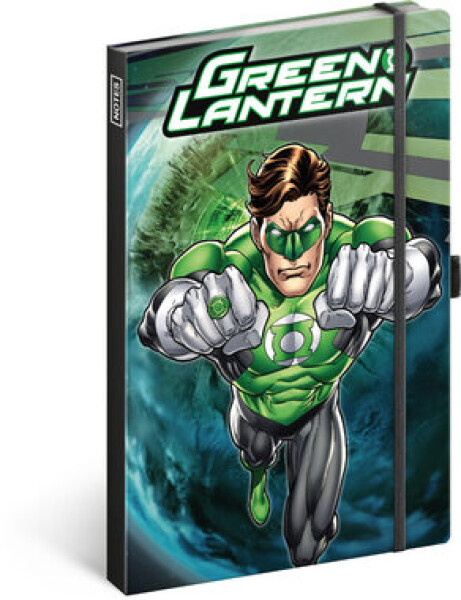 Presco Group Notes Green Lantern / linajkový / 13 × 21 cm / dopredaj (A-7342)