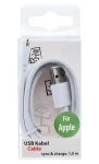 2GO biela / Dátový a nabíjací kábel USB - Lightning / 1 m (795781)