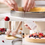Nerezová forma na pečenie kruh 20x3,5 cm Microforata perforovaná - Decora - Decora