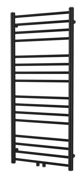 Radiátor kombinovaný SAT Paul 114x50 cm stredové pripojenie čierna matná SATRAPA1140500SBL SATRAPA1140500SBL