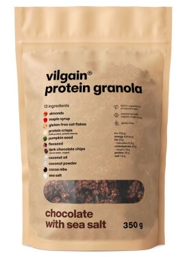 Vilgain Protein Granola – 3× čokoláda s morskou soľou 350 g