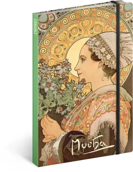 Presco Group Notes Alfons Mucha - Bodliak / linajkový / 13 × 21 cm (A-4362)