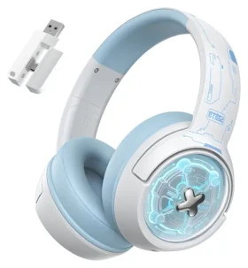 ONIKUMA GT802 biela / Herné slúchadlá / Bluetooth 5.4 / 2,4 GHz / RGB / USB-C (GT802 White)